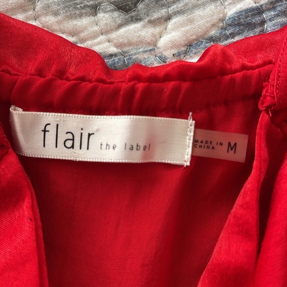 Vibrant Red Flair The Label Sleeveless Jumpsuit, Size M - Picture 2 of 10